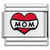 Mom Ribbon Heart Value Italian Charm