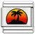 Sunset Palm Tree Value Italian Charm