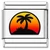 Sunset Palm Tree Value Italian Charm