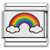Rainbow White Clouds Value Italian Charm