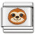Sloth Face Value Italian Charm