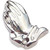 Praying Hands Floating Locket Charm