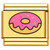 Pink Donut Treat Gold Value Italian Charm