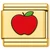 Red Apple Fruit Gold Value Italian Charm