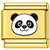 Panda Face Gold Value Italian Charm
