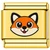 Cute Fox Face Gold Value Italian Charm