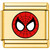 Spidey Face Web Gold Value Italian Charm