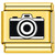 Vintage Camera Gold Value Italian Charm