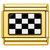 Checker Racing Flag Gold Value Italian Charm
