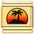 Sunset Palm Tree Gold Value Italian Charm