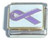 Purple Ribbon Italian Charm