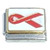 Red Ribbon Italian Charm