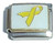 Yellow Ribbon Italian Charm