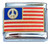 Flag With Peace Sign Italian Charm