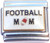 Football Mom Italian Charm