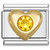 November Big Heart Italian Charm