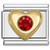 July Big Heart Italian Charm