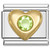 August Big Heart Italian Charm