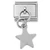 Dangle Star Silvertone Base Italian Charm