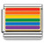 Rainbow Pride Flag Italian Charm