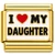I Love My Daughter Gold Italian Charm