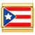 Puerto Rico Flag Goldtone Italian Charm