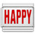 Happy Word Red Italian Charm