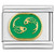 Green Pisces Italian Charm
