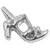 Silvertone Strappy Heels Floating Locket Charm