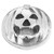Silvertone Pumpkin Jack O Lantern Floating Locket Charm