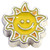 Sunshine Smile Floating Locket Charm