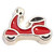 Moped Floating Locket Charm