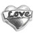 Silvertone Love Banner Heart Floating Locket Charms