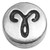 Vintage Silvertone Aries Floating Locket Charm
