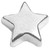 Shiny Silvertone Star Floating Locket Charm