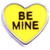 Be Mine Yellow Candy Heart Floating Locket Charm
