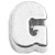 Block Letter G Floating Locket Charm