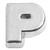 Block Letter P Floating Locket Charm