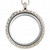 Round CZ Locket 30mm with Necklace