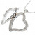 Curvy Heart CZ Locket with Necklace