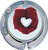 Snow Heart Love Foldable Purse Hanger