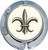 Cream Fleur De Lis Foldable Purse Hanger