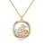Goldtone Boy Birthstone August Floating Locket Charm