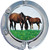 Brown Horses Foldable Purse Hanger