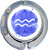 Watercolor Aquarius Foldable Purse Hanger