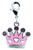 Crown Enamel Dangle