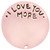 Love You More Plate in Rose Gold for 30mm Locket