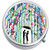 Watercolor Rain Couple Medical Pill Box