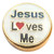 Jesus Loves Me Floating Locket Charm