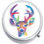 Watercolor Doe Deer Medical Pill Box